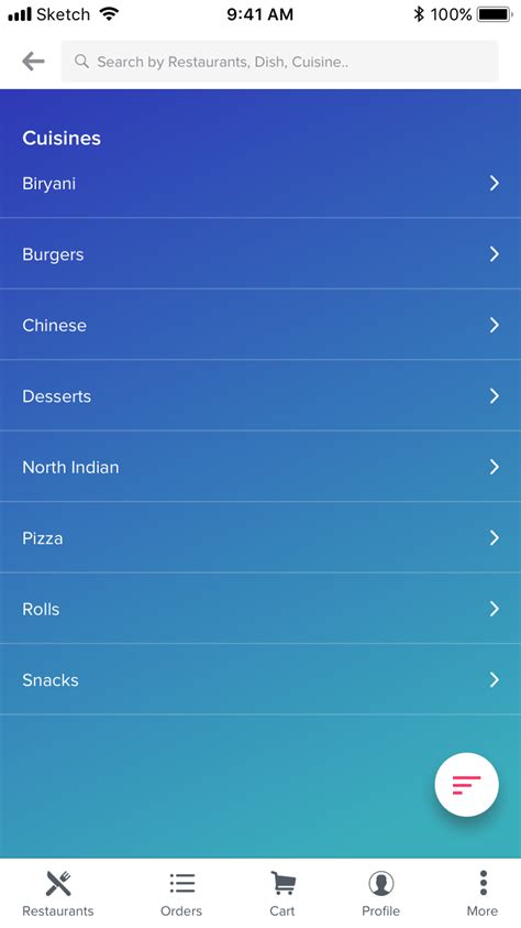 Dribbble Food Delivery App Png By Vigneshwaran