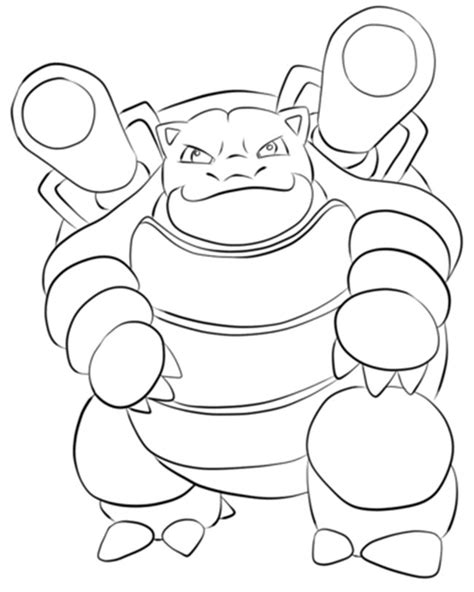 15 Desenhos De Blastoise Para Imprimir E Pintarcolorir