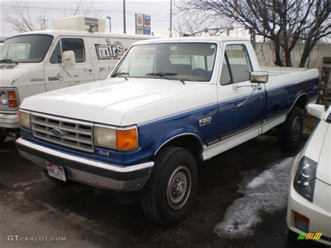 1987 Dark Blue Metallic Ford F250 Xlt Regular Cab 4x4 25891301 Car Color Galleries