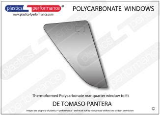 De Tomaso Pantera Lexan Polycarbonate Windows Plastics 4 Performance