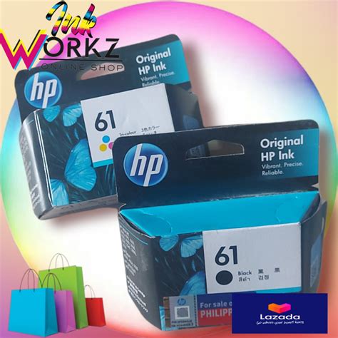 hp  genuine  original ink cartridge black  tri color hp