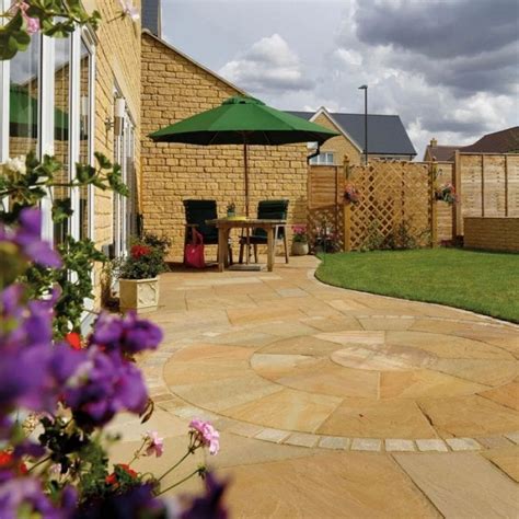 Buff Natural Sandstone Full Circle Kit Landscaping From Build And