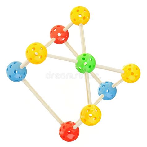 molecule model stock photo image  research molecule
