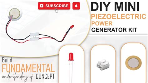 Diy Mini Piezoelectric Power Generator Piezoelectric Sensor Piezoelectric Sensor Projects