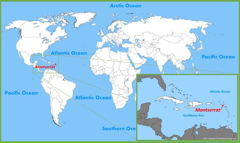 Montserrat Map | United Kingdom | Maps of Montserrat Island