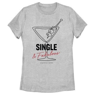 Women S Sex And The City Carrie Single And Fabulous T Shirt Target