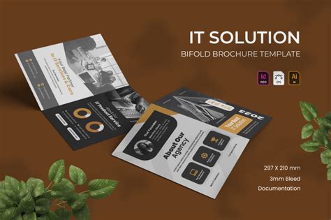 It Solution Bifold Brochure By Vunira Thehungryjpeg