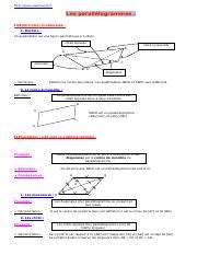 5 c parallelogramme pdf mathovore fr Les parallélogrammes