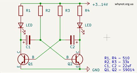 Led Blinking Circuit Using Transistors On A Breadboard Whynot