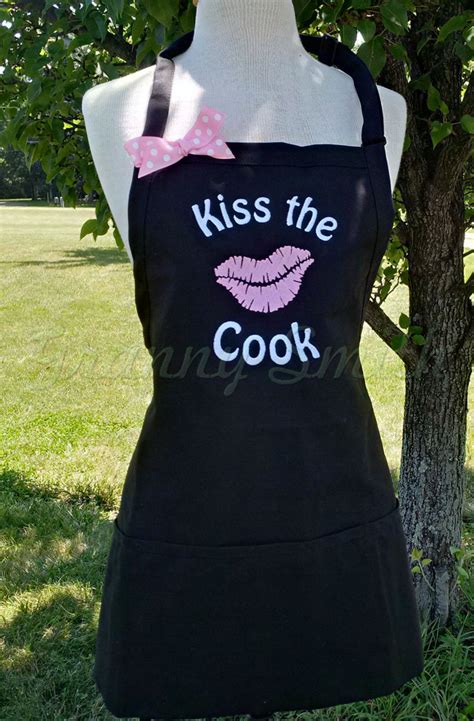 Kiss The Cook Apron 24l X 28w Professional 3 Etsy