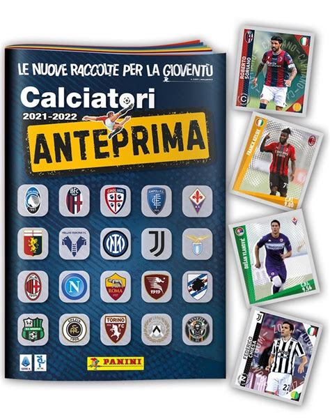 Panini Calciatori Anteprima Fiche Signal Tique