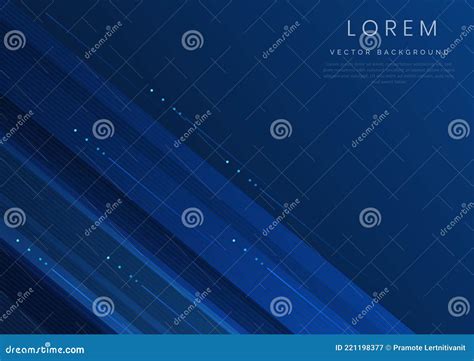 Abstract Blue Geometric Diagonal Overlay Layer Background Stock Vector