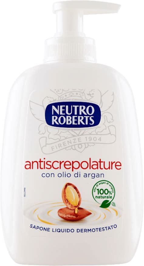 Neutro Roberts Sapone Liquido Antiscrepolature Con Olio Di Argan