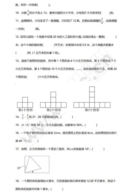 2022 2023年渭南市合阳县小升初数学考试试卷真题及答案北师大版小升初网