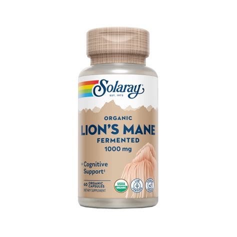 Solaray Melena De Leon Lion S Mane Mg Capsulas Vegetales