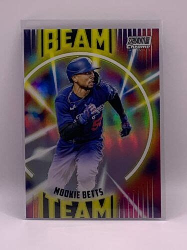 2022 Topps Stadium Club Chrome Mookie Betts Beam Team Insert EBay