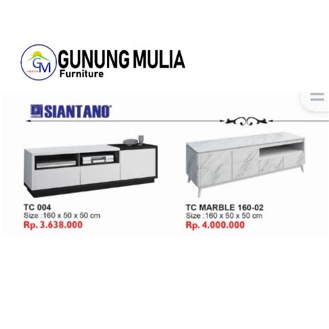 Jual Buffet Tv Siantano Bahan Kayu Mdf Model Minimalis Tc Marble