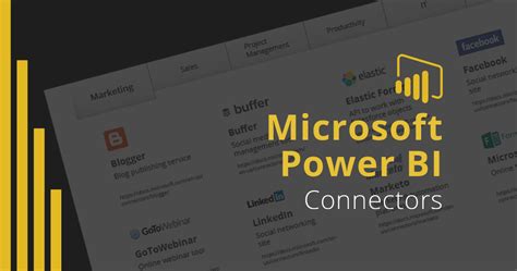 List Of Microsoft Power Bi Connectors Infographic