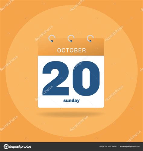 day calendar  date october  stock vector  cnicomenijes