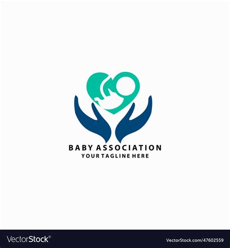 Baby care logo designs concept Royalty Free Vector Image