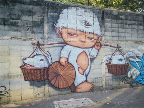 Une Rue Enti Rement D Di E Au Street Art Bangkok