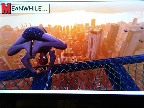 A great place for yoga. The spider-pose. : r/SpidermanPS4