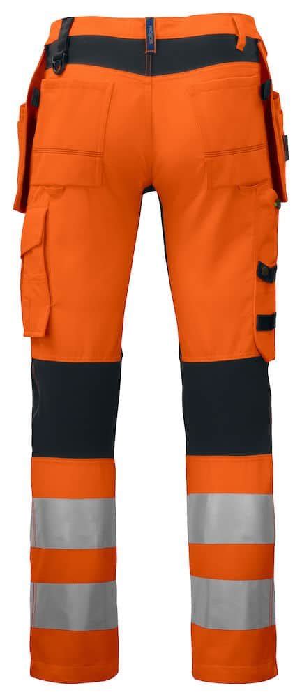 PANTALON HV STRETCH AVEC POCHES FLOTTANTES ET CORDURA EN ISO 20471