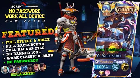 NEW Script Skin YSS Collector No Password Full Effect Voice