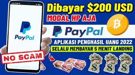 Aplikasi Penghasil Uang Dibayar Paypal Upto Usd Menit Landing