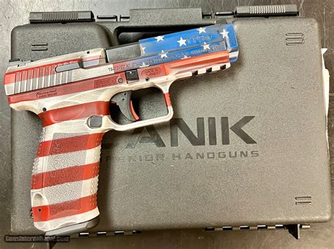 CANIK Tp9SF Ducks Unlimited Red White Blue 9MM LUGER 9X19 PARA