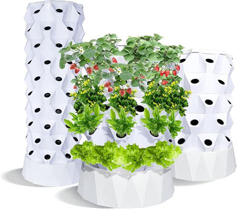 Amazon Zxmt Pots Hydroponics Tower Aquaponics Grow System