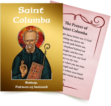 St Columba Prayer Card Rpd Limited