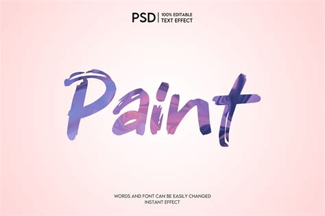 Artstation 3d Paint Psd Fully Editable Text Effect Layer Style Psd