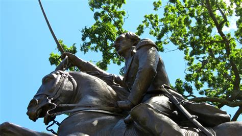 Equestrian statue of Casimir Pulaski in RI Providence US