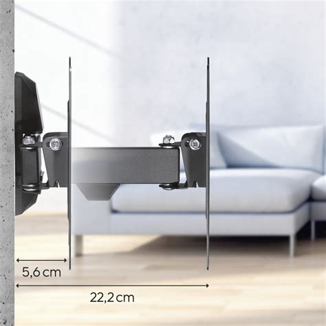 Soporte De Pared Hama Fullmotion 1 Brazo Para TV 19 A 48 Negro Hama