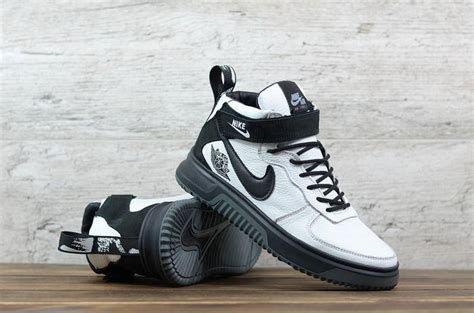 Мужские кожаные зимние кроссовки Nike белые тренд зима 2022 год, новые ...