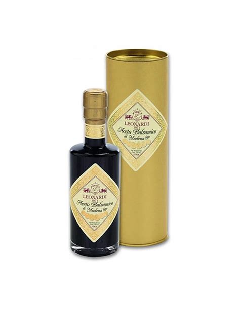 Acquista Leonardi Aceto Balsamico Di Modena IGP S 12 CAPS TUBO ORO