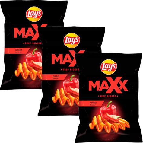 Lay S Lays Maxx Paprika Chipsy Ziemniaczane X G Lay S Sklep