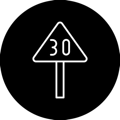 Speed Limit Vector Icon 31815729 Vector Art At Vecteezy