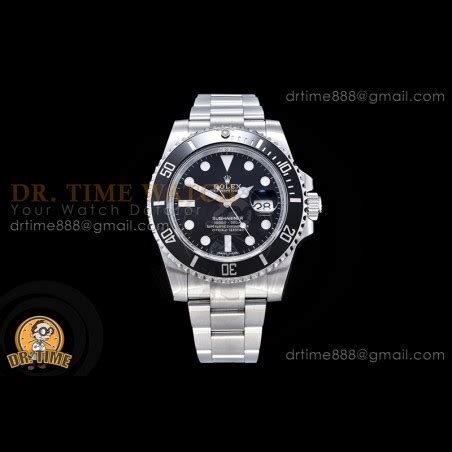 Submariner 116610LN 904L SS Black Ceramic Bezel Black Dial On SS