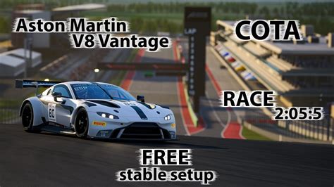 Acc Aston Martin V Vantage Cota Free Stable Race Setup