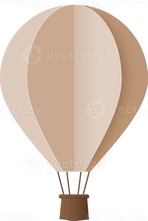 Brown Paper Hot Air Balloon Hot Air Balloon Paper Cut 10974554 Png