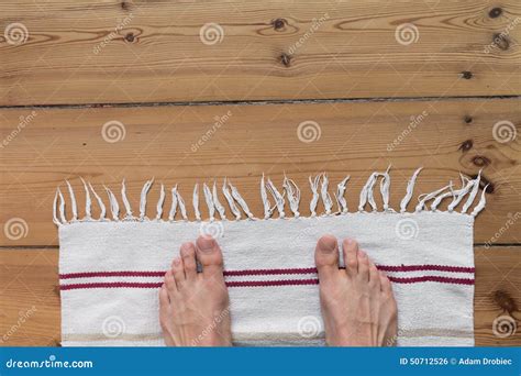 Naked Feet On Carpet Stock Photo Image Of Home Bath