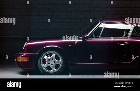 Porsche sportscar-side view animation Stock Video Footage - Alamy