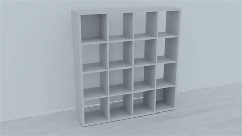 3D Model Shelving HALDAGER 16 Jysk VR AR Low Poly CGTrader