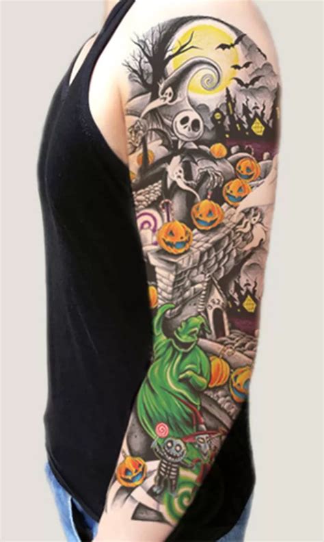 Top More Than 85 Halloween Tattoo Sleeve Latest Vn