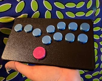 2 Thumb Hitbox Style Flatbox Tournament Legal Leverless Stickless Controller With Hot Swappable