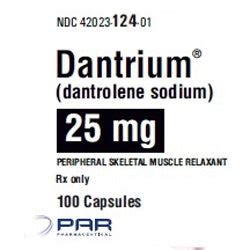 Dantrium (Dantrolene Sodium) Capsules 25 mg — Mountainside Medical Equipment