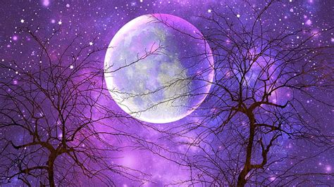 Discover 82+ purple moon wallpaper latest - in.coedo.com.vn