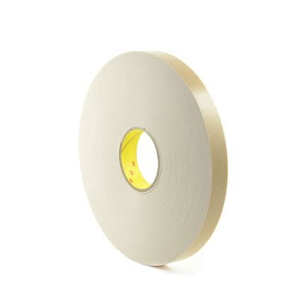 3M 4496 Double Coated Polyethylene Foam Tape White 1 In X 36 Yd Roll